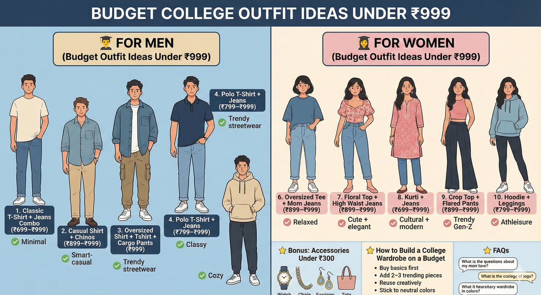 10 Best Budget Outfits for College Students (Under ₹999) – Men & Women
